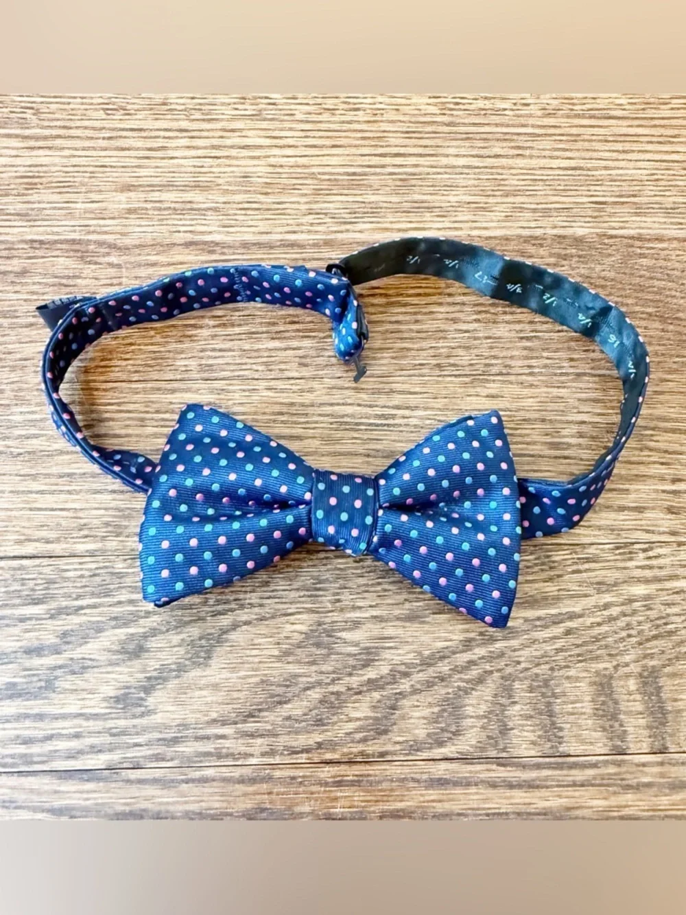 Izod | Men’s Navy Pink/ Blue Polkadot Bow Tie One Size